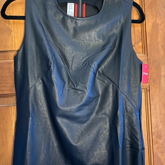 Spanx Small Faux Leather Sheath Dress - Picture 4 of 5
